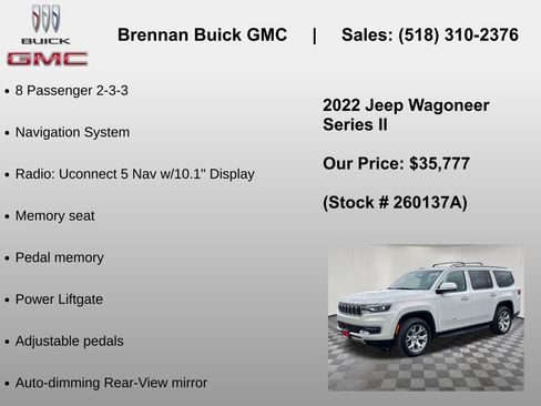 Used 2022 Jeep Wagoneer Series II AWD/4WD image 6