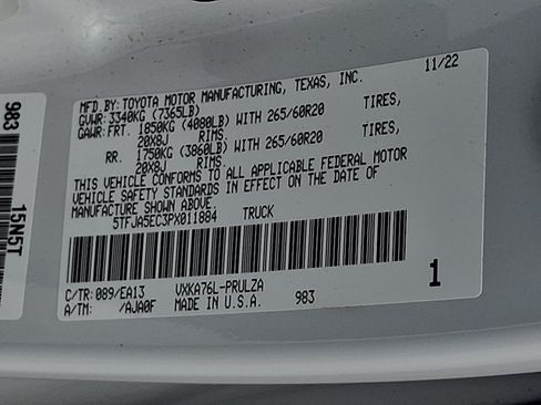 Certified 2023 Toyota Tundra Limited AWD/4WD image 26