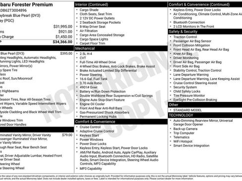 New 2026 Subaru Forester Premium AWD/4WD image 26