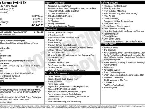 Certified 2023 Kia Sorento EX w/ Panoramic Sunroof Package AWD/4WD image 7