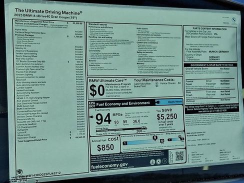 Certified 2025 BMW i4 xDrive40i w/ Premium Package image 27