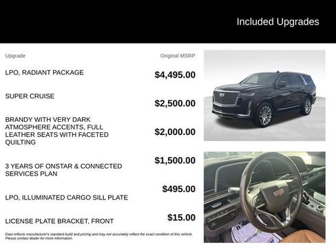 Certified 2023 Cadillac Escalade Premium Luxury w/ LPO, Radiant Package AWD/4WD image 5