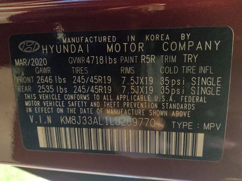 Used 2020 Hyundai Tucson Sport w/ Cargo Package FWD image 33