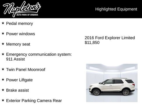 Used 2016 Ford Explorer Limited AWD/4WD image 6