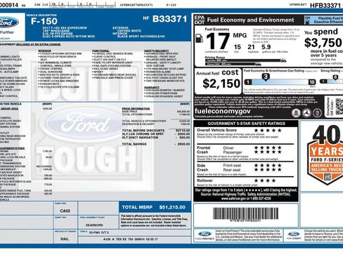 Used 2017 Ford F150 XLT w/ Equipment Group 302A Luxury AWD/4WD image 9