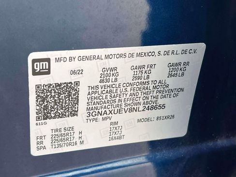 Used 2022 Chevrolet Equinox LT AWD/4WD image 19