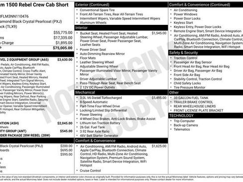 Used 2022 RAM 1500 Rebel w/ Rebel Level 2 Equipment Group image 31