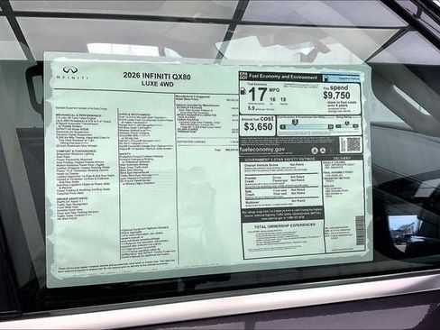 New 2026 INFINITI QX80 Luxe w/ Exterior Package AWD/4WD image 20