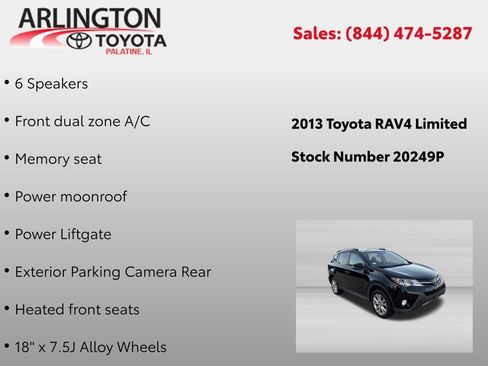 Used 2013 Toyota RAV4 Limited AWD/4WD image 2