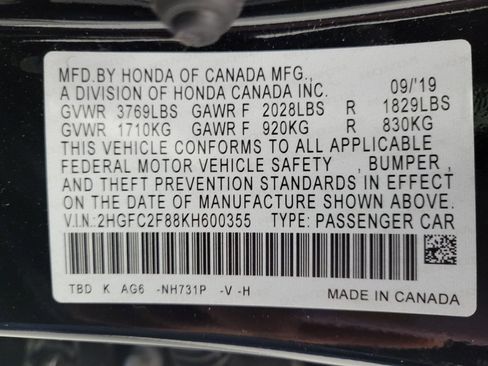 Used 2019 Honda Civic Sport image 33