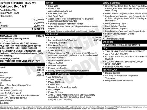 New 2025 Chevrolet Silverado 1500 W/T w/ Trailering Package image 3