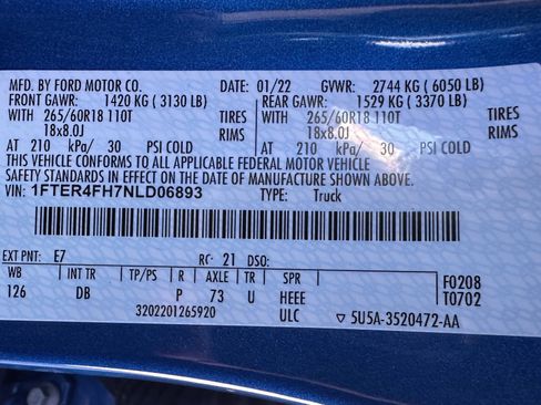 Used 2022 Ford Ranger Lariat w/ FX4 Off-Road Package image 32