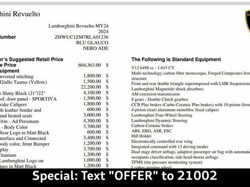 Used 2024 Lamborghini Revuelto Base image 41