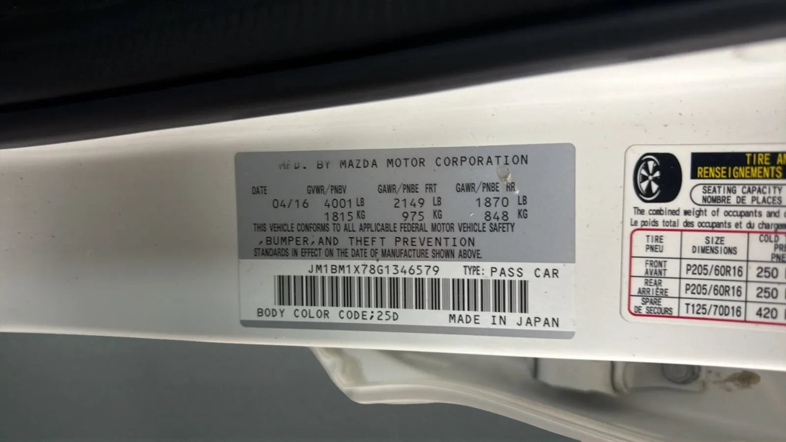 Used 2016 MAZDA MAZDA3 i Grand Touring FWD image 24