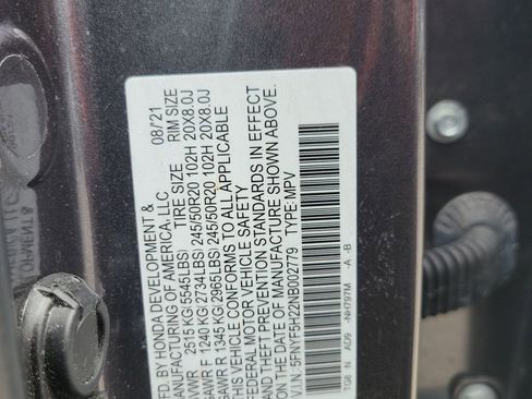 Used 2022 Honda Pilot Special Edition image 45