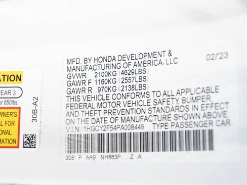 Certified 2023 Honda Accord Sport image 33