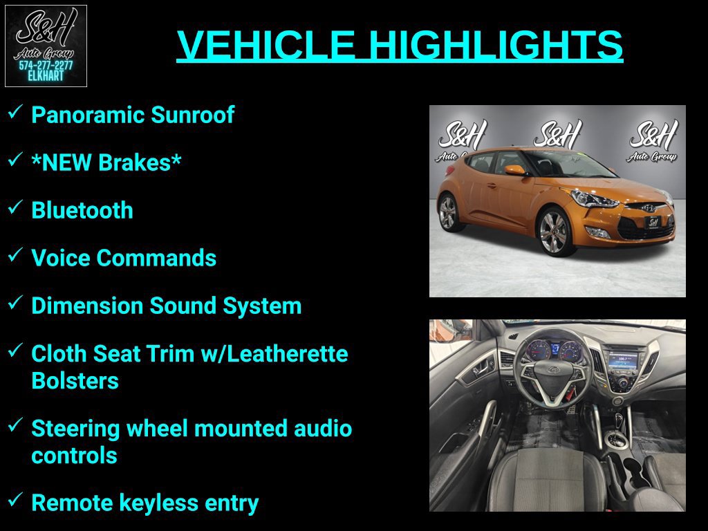 Used 2016 Hyundai Veloster w/ Option Group 02 FWD image 3