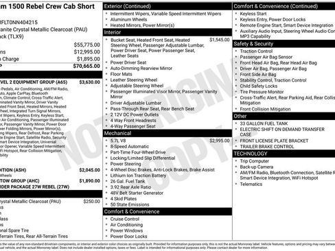 Used 2022 RAM 1500 Rebel w/ Rebel Level 2 Equipment Group AWD/4WD image 1