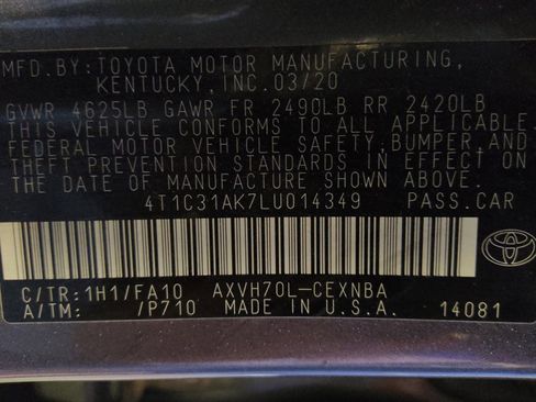 Used 2020 Toyota Camry LE FWD image 33