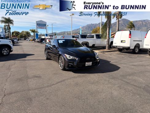 Used 2023 INFINITI Q50 Red Sport 400 w/ Black Opal Edition image 1