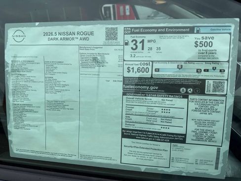 New 2026 Nissan Rogue Dark Armor AWD/4WD image 32