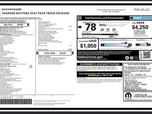 Used 2025 Dodge Charger Daytona Scat Pack w/ Track Pack AWD/4WD image 2