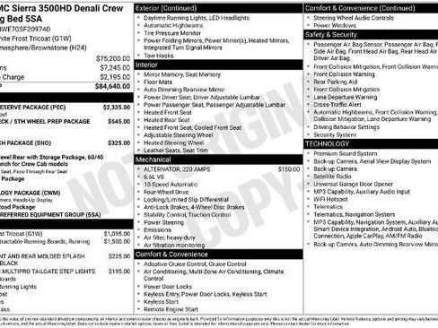 Used 2025 GMC Sierra 3500 Denali w/ Denali Reserve Package AWD/4WD image 2