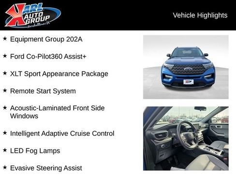 Used 2021 Ford Explorer XLT w/ Equipment Group 202A image 2