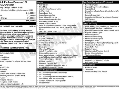 Used 2023 Buick Enclave Essence w/ Trailering Package, 5000 lbs. AWD/4WD image 12