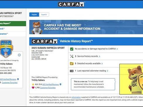 Used 2025 Subaru Impreza 2.0i Sport image 12