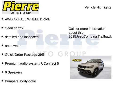 Used 2025 Jeep Compass Trailhawk AWD/4WD image 7