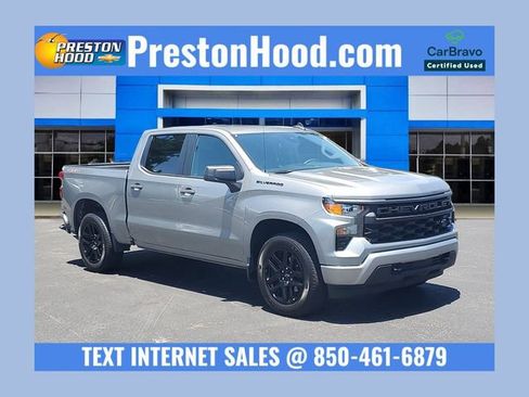 Certified 2023 Chevrolet Silverado 1500 Custom w/ LPO, Dark Essentials Package AWD/4WD image 1