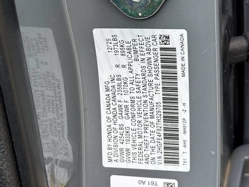 Certified 2026 Honda Civic Sport image 35