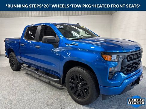 Used 2024 Chevrolet Silverado 1500 Custom w/ Turbomax Blackout Package AWD/4WD image 1