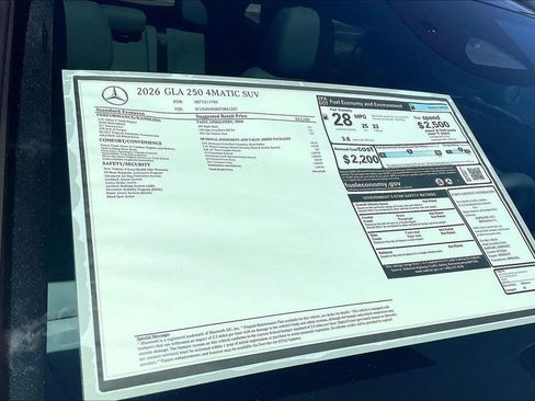 New 2026 Mercedes-Benz GLA 250 4MATIC image 13