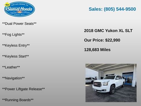 Used 2018 GMC Yukon XL SLT w/ Open Road Package AWD/4WD image 6