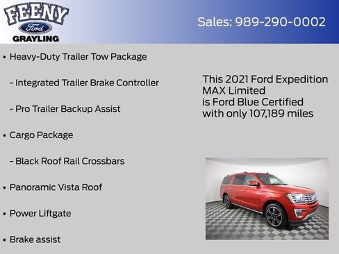 Used 2021 Ford Expedition Max Limited AWD/4WD image 20