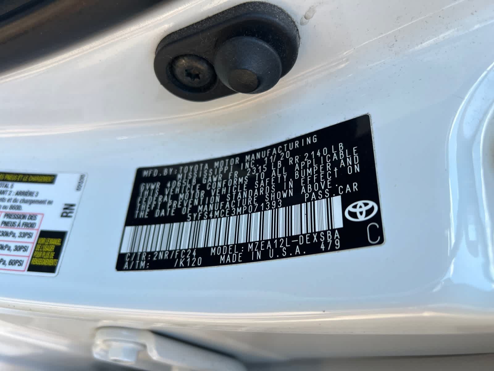 Used 2021 Toyota Corolla SE w/ Protection Package (TMS) FWD image 17