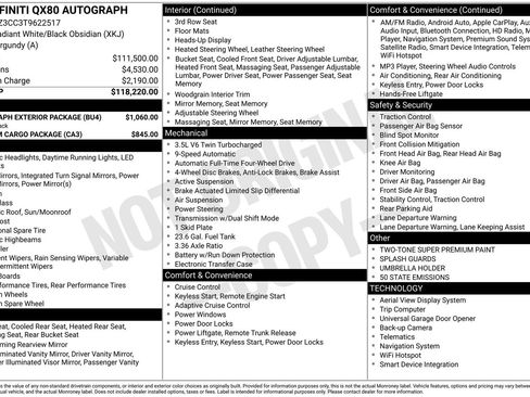 New 2026 INFINITI QX80 Autograph w/ Autograph Exterior Package image 10
