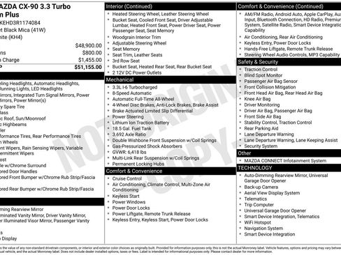 Certified 2024 MAZDA CX-90 3.3 Turbo w/ Premium Plus Pkg AWD/4WD image 36