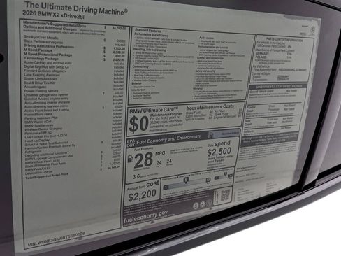 New 2026 BMW X2 xDrive28i w/ Technology Package AWD/4WD image 16