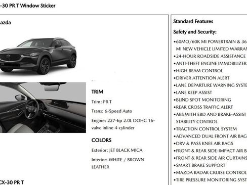 Used 2023 MAZDA CX-30 2.5 Turbo w/ Premium Package AWD/4WD image 16