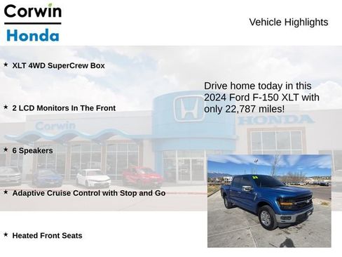 Used 2024 Ford F150 XLT w/ Equipment Group 302A MID AWD/4WD image 6