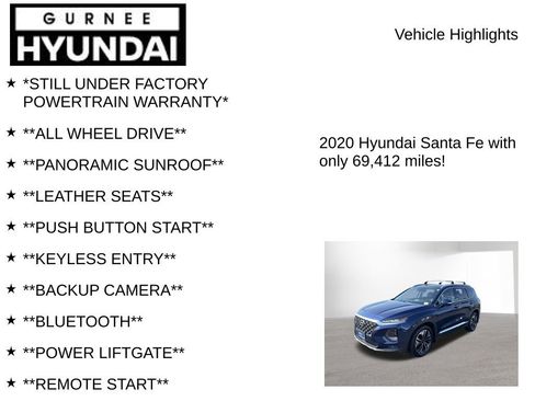 Used 2020 Hyundai Santa Fe SEL w/ Cargo Package AWD/4WD image 7