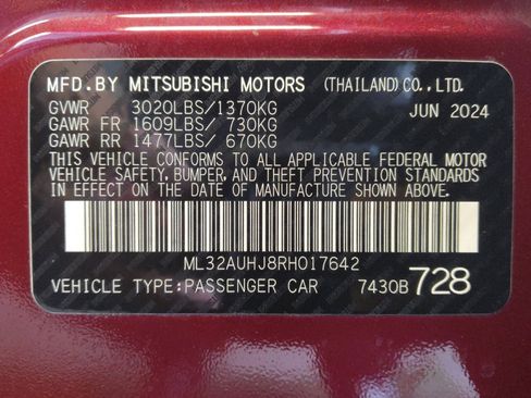 Used 2024 Mitsubishi Mirage ES FWD image 33