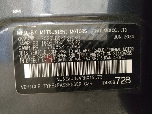 Used 2024 Mitsubishi Mirage ES FWD image 33