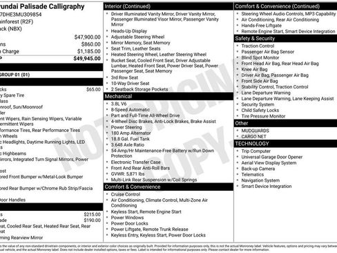 Used 2021 Hyundai Palisade Calligraphy image 26