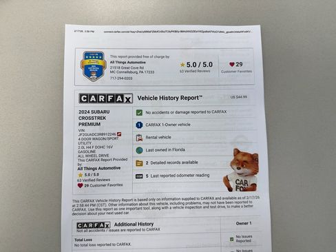 Used 2024 Subaru Crosstrek 2.0i Premium image 35