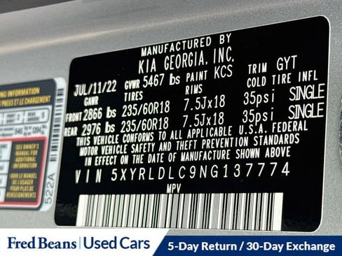 Used 2022 Kia Sorento S w/ Panoramic Sunroof Package AWD/4WD image 41