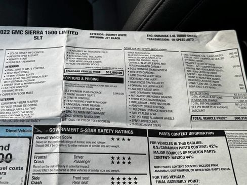 Used 2022 GMC Sierra 1500 SLT w/ SLT Premium Plus Package image 42